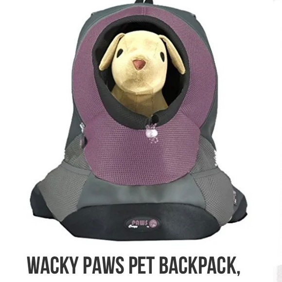 Wacky Crazy Paws Lilac Mesh Shoulder Pet Carrier Small‎ - Picture 6 of 16